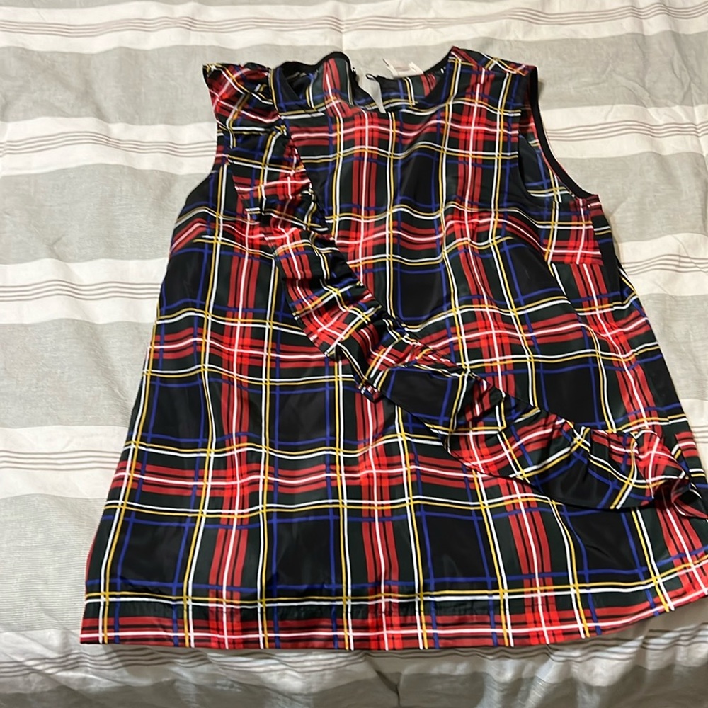 Plaid blouse